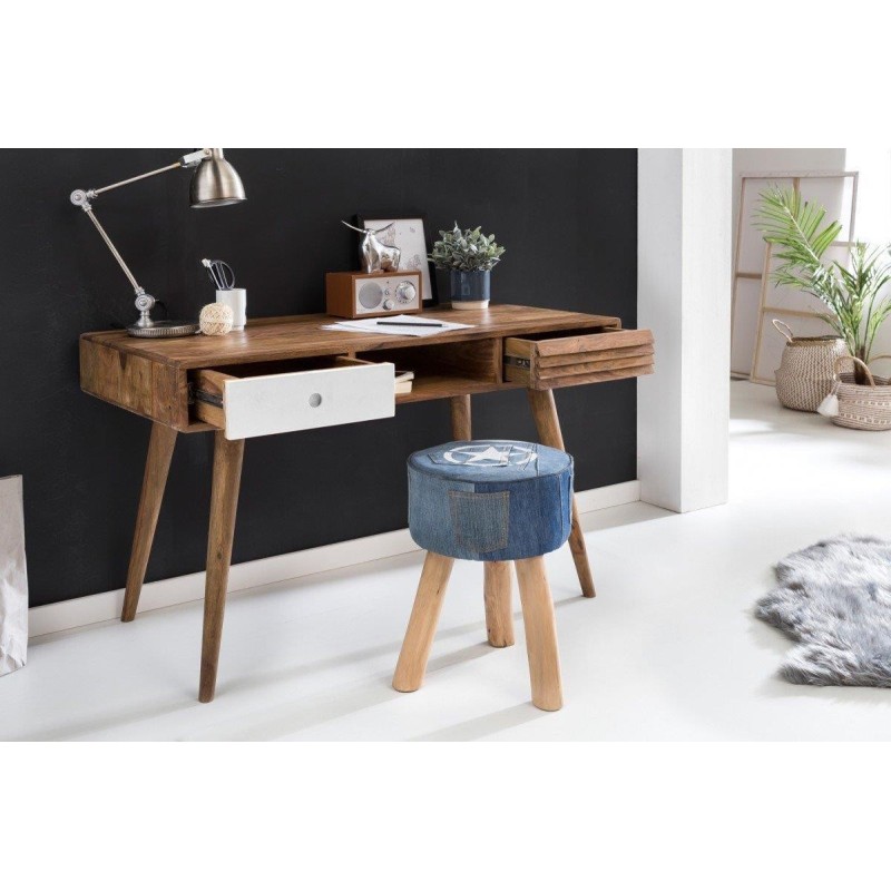 Mesa de Escritorio REPANG, superficie en madera, 117x60x75 cm