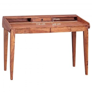 Mesa de Escritorio BOJAN en madera maciza de acacia