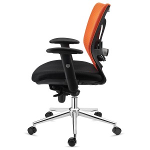 Silla de Oficina Ergonomica, LAMBO, soporte lumbar, en negro