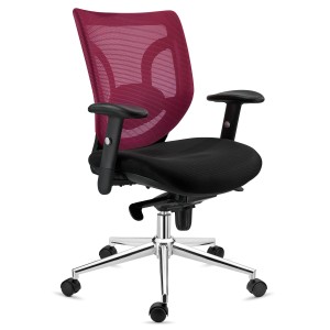 Silla de Oficina Ergonomica, LAMBO, soporte lumbar, en negro