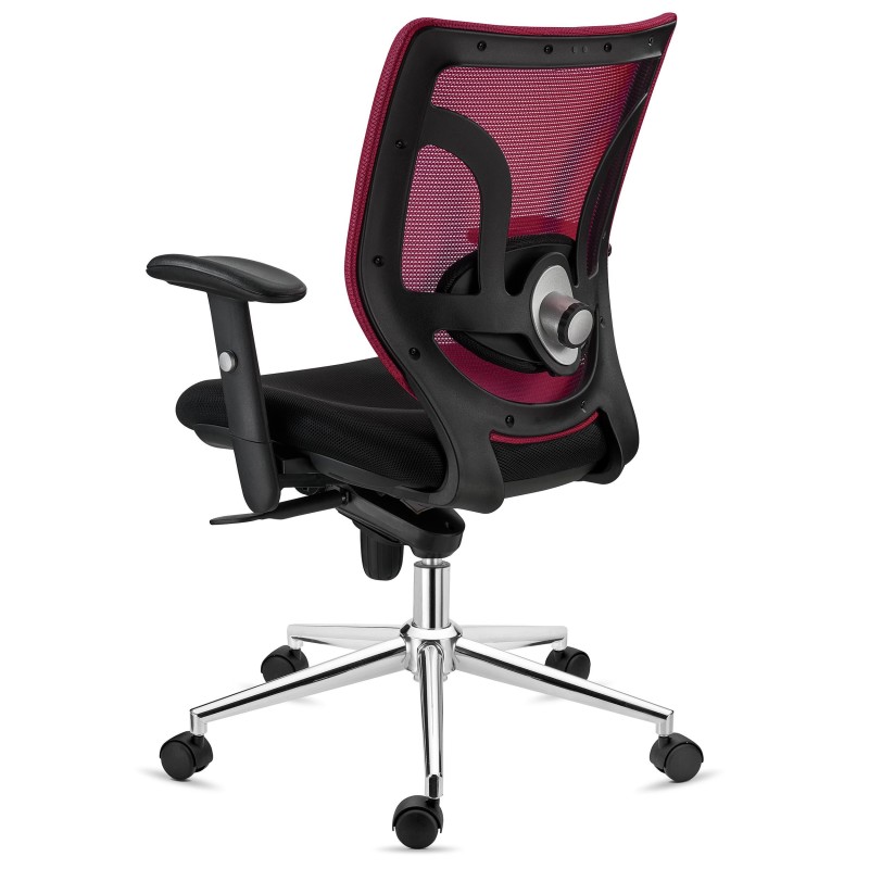 Silla de Oficina Ergonomica, LAMBO, soporte lumbar, en negro