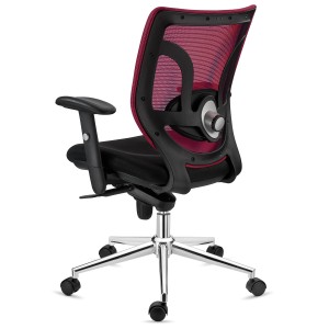 Silla de Oficina Ergonomica, LAMBO, soporte lumbar, en negro