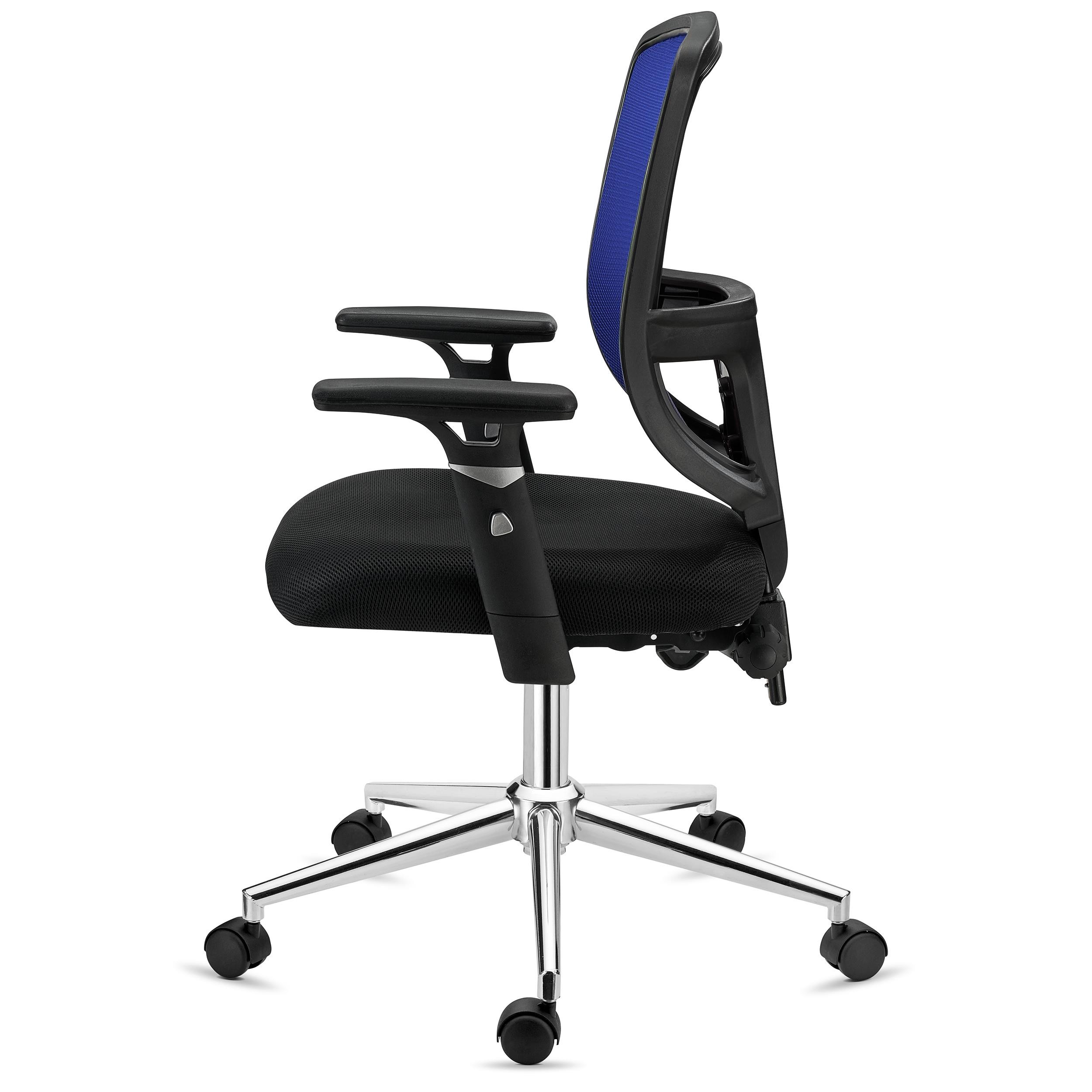 Silla de Oficina DINAMIC, Uso 8H, Respaldo Ajustable, Cómoda y Robusta, En Negro