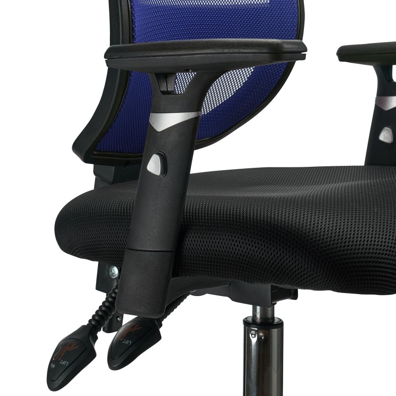 Silla de Oficina DINAMIC, robusta y ajustable, negro