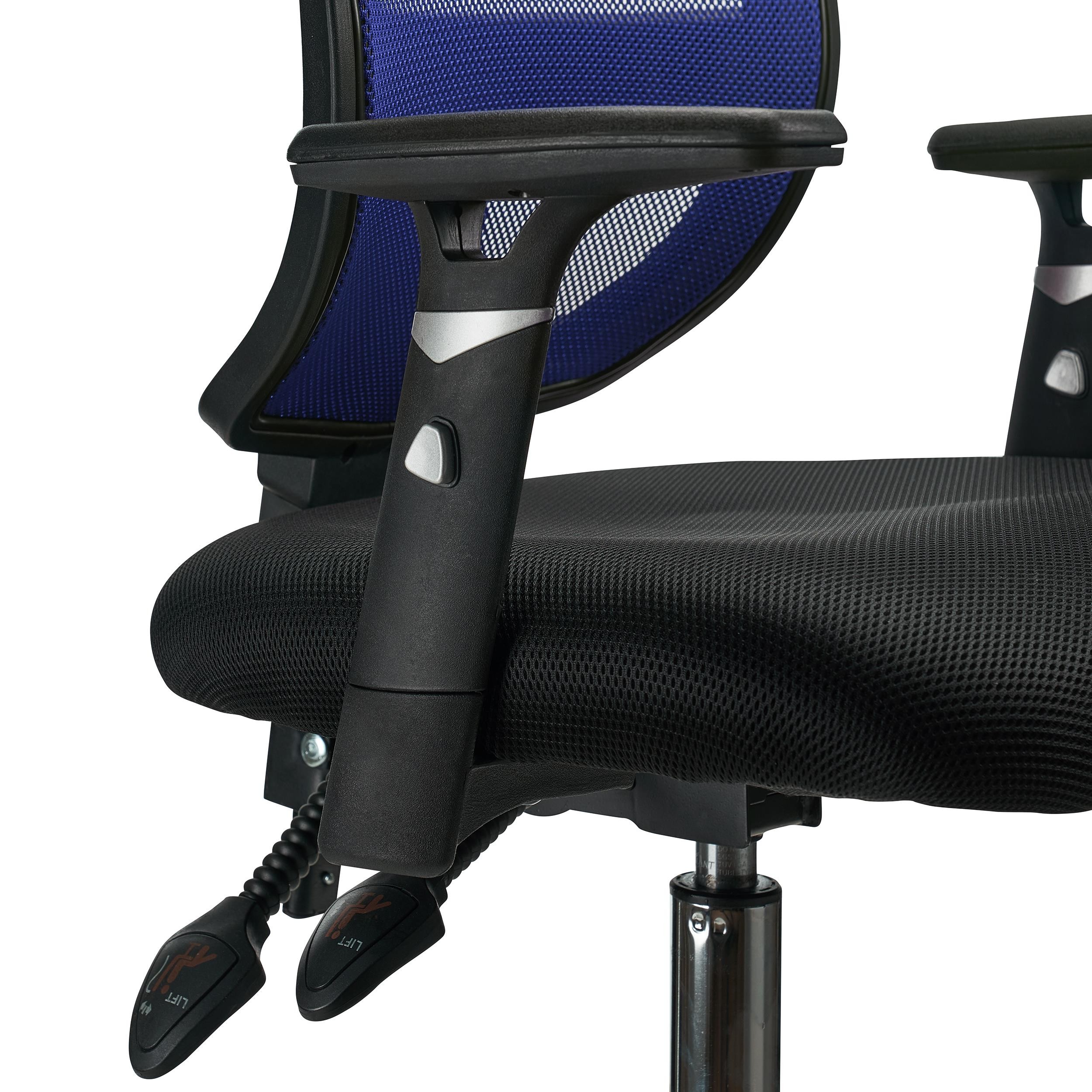 Silla de Oficina DINAMIC, Uso 8H, Respaldo Ajustable, Cómoda y Robusta, En Negro