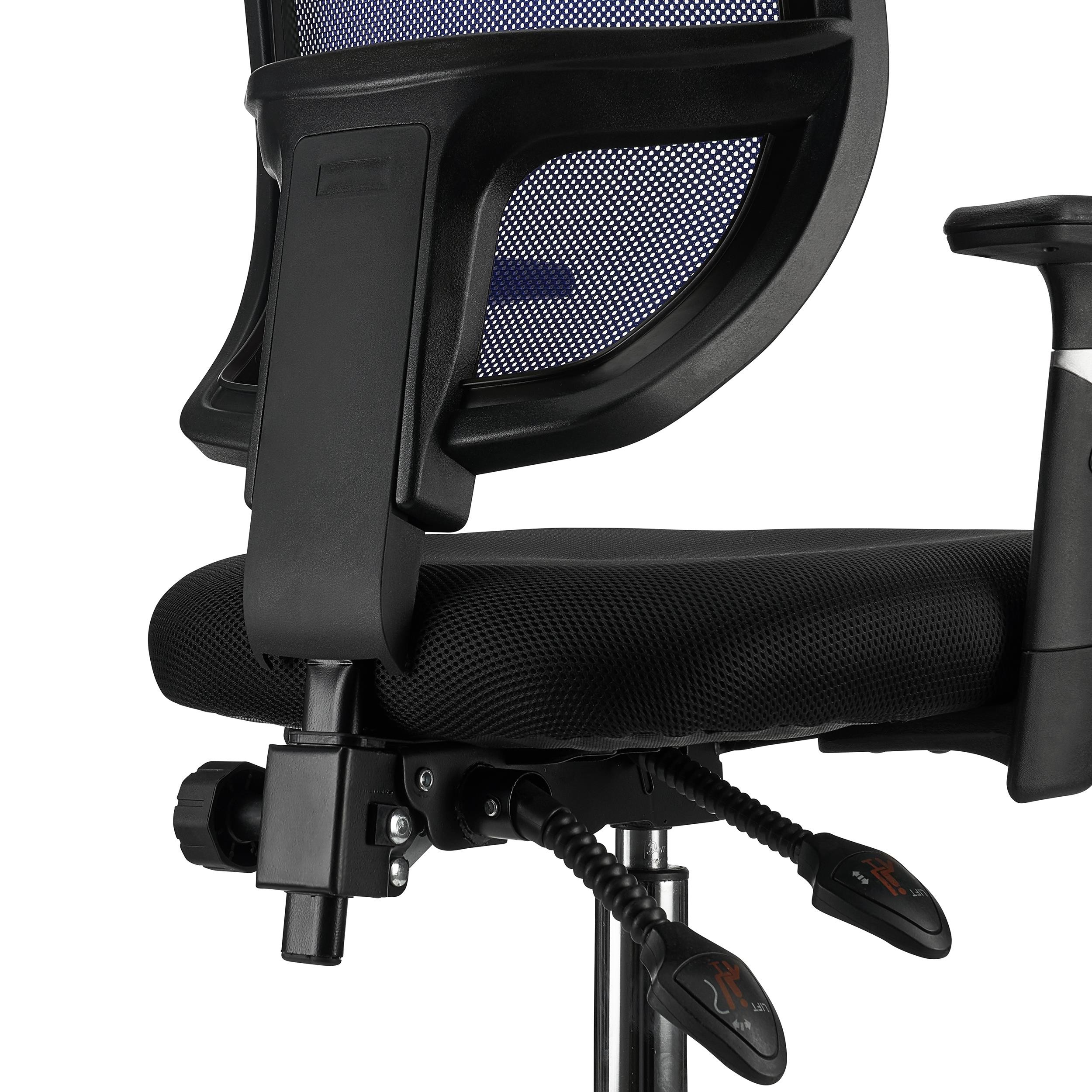 Silla de Oficina DINAMIC, Uso 8H, Respaldo Ajustable, Cómoda y Robusta, En Negro