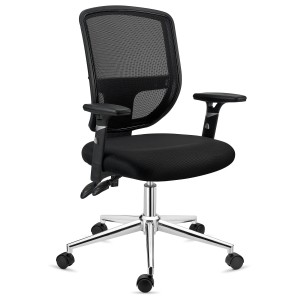 Silla de Oficina DINAMIC, robusta y ajustable, negro