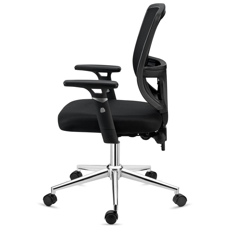 Silla de Oficina DINAMIC, robusta y ajustable, negro