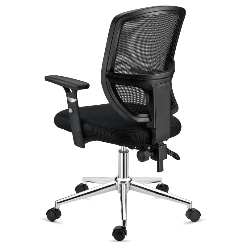 Silla de Oficina DINAMIC, robusta y ajustable, negro