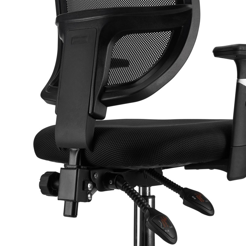 Silla de Oficina DINAMIC, robusta y ajustable, negro