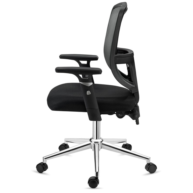 Silla de Oficina DINAMIC, robusta y ajustable, negro