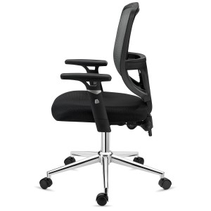 Silla de Oficina DINAMIC, robusta y ajustable, negro