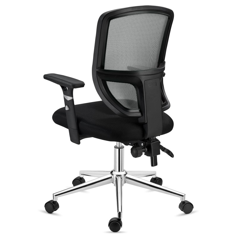 Silla de Oficina DINAMIC, robusta y ajustable, negro