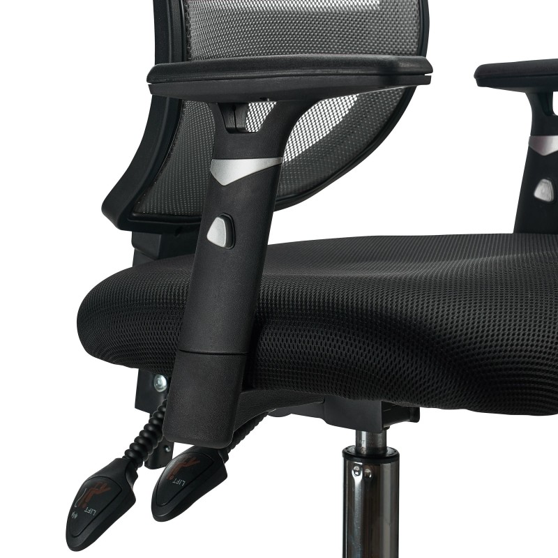 Silla de Oficina DINAMIC, robusta y ajustable, negro