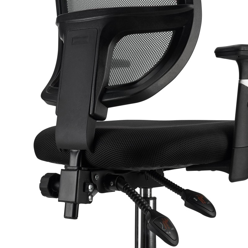 Silla de Oficina DINAMIC, robusta y ajustable, negro