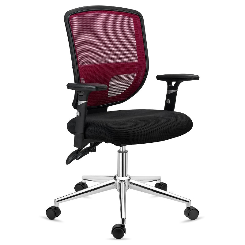 Silla de Oficina DINAMIC, robusta y ajustable, negro