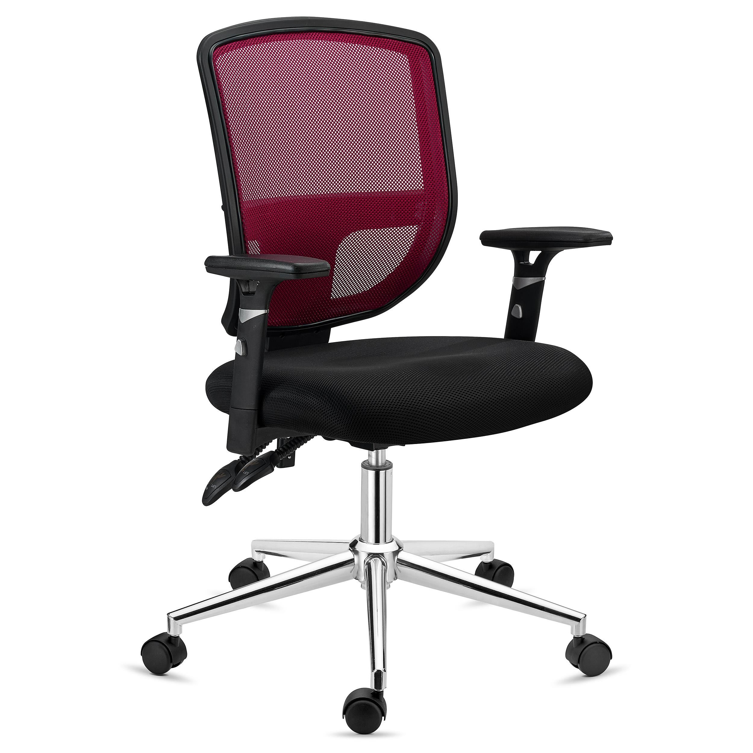 Silla de Oficina DINAMIC, Uso 8H, Respaldo Ajustable, Cómoda y Robusta, En Negro