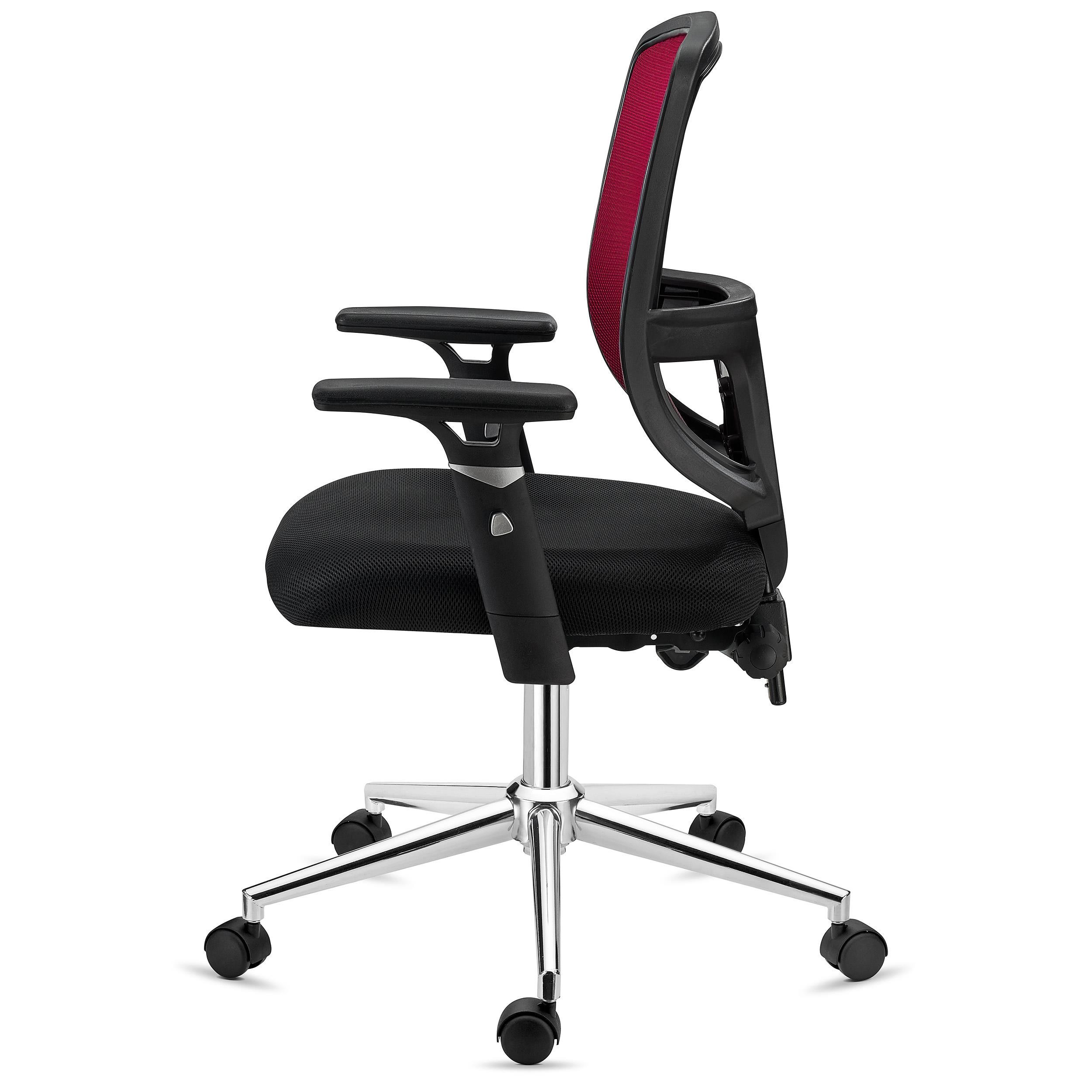 Silla de Oficina DINAMIC, Uso 8H, Respaldo Ajustable, Cómoda y Robusta, En Negro