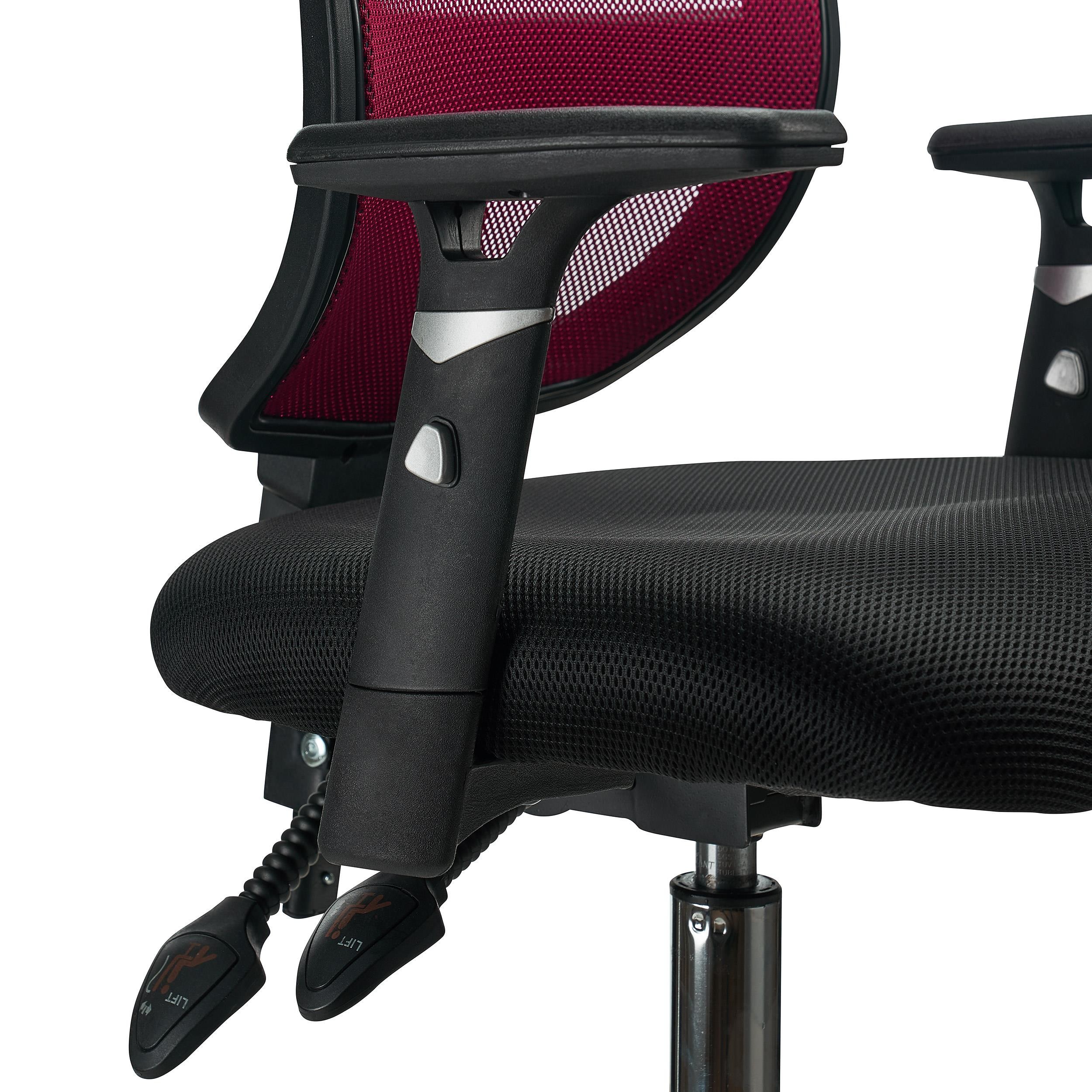 Silla de Oficina DINAMIC, Uso 8H, Respaldo Ajustable, Cómoda y Robusta, En Negro
