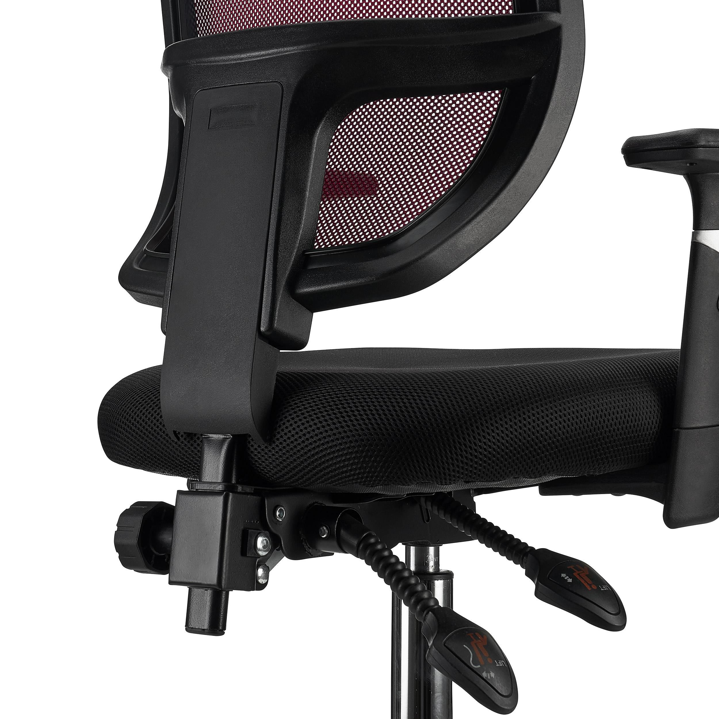 Silla de Oficina DINAMIC, Uso 8H, Respaldo Ajustable, Cómoda y Robusta, En Negro