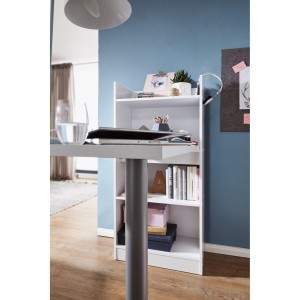 Mesa de ordenador NIKO en madera color Blanco