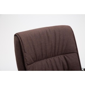Silla de confidente HILBER TELA, estructura metálica, en color negro