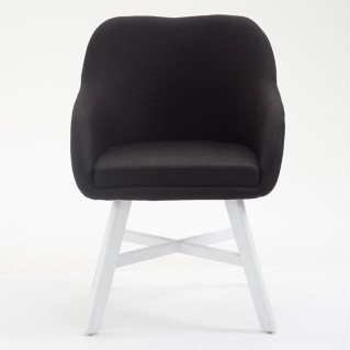 Silla de Confidente KETEL muy exclusiva color negro 2