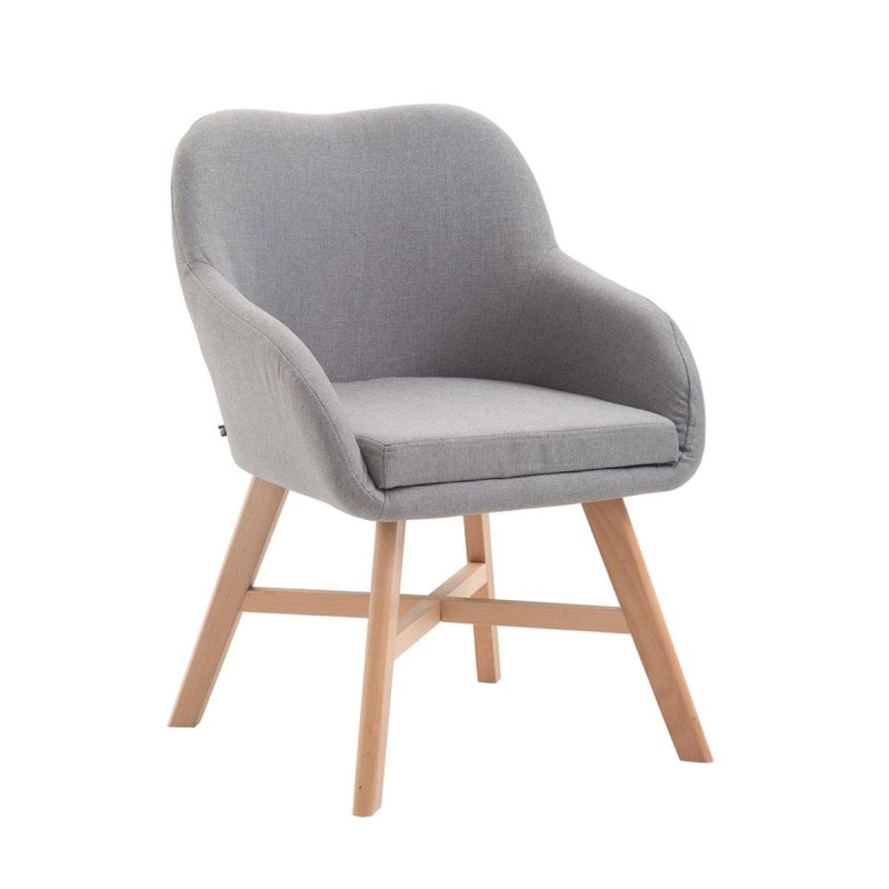 Silla de Confidente KETEL muy exclusiva patas claras color Negro