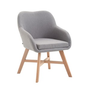 Silla de Confidente KETEL muy exclusiva patas claras color Negro