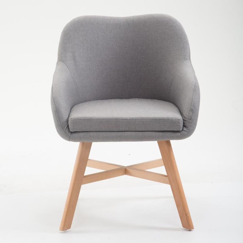 Silla de Confidente KETEL muy exclusiva patas claras color Negro