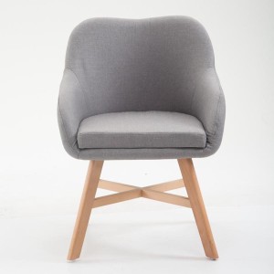 Silla de Confidente KETEL muy exclusiva patas claras color Negro