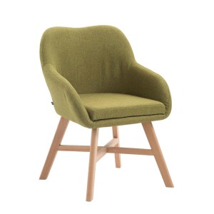 Silla de Confidente KETEL muy exclusiva patas claras color Negro