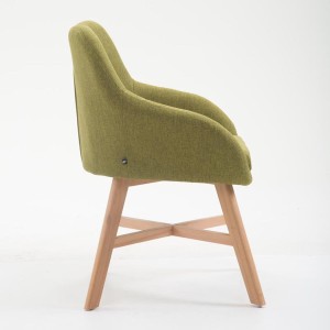 Silla de Confidente KETEL muy exclusiva patas claras color Negro
