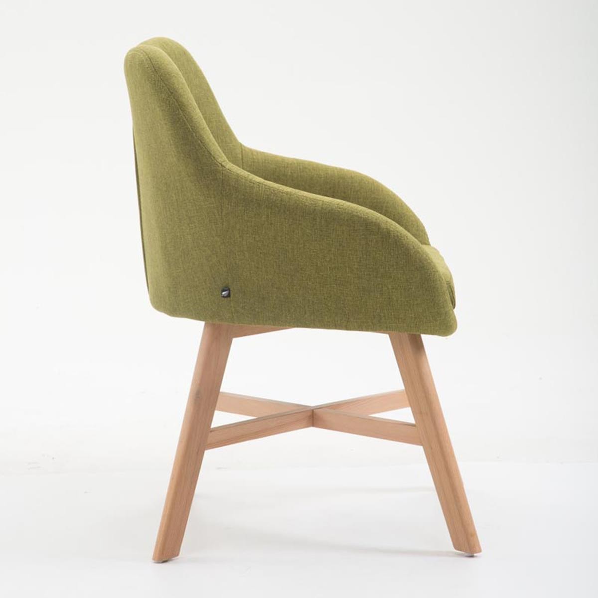 Silla de Confidente KETEL Muy Exclusiva, Estructura en Madera, Patas Claras y Negro