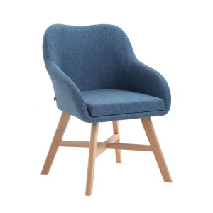 Silla de Confidente KETEL muy exclusiva patas claras color Negro