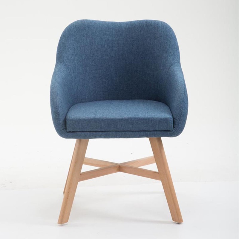 Silla de Confidente KETEL muy exclusiva patas claras color Negro