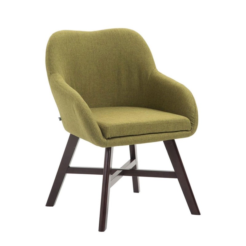 Silla de Confidente KETEL muy exclusiva patas nogal color negro