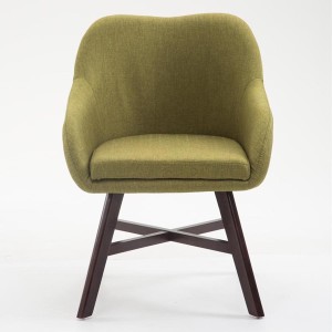 Silla de Confidente KETEL muy exclusiva patas nogal color negro