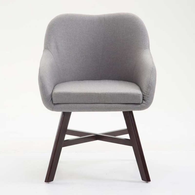 Silla de Confidente KETEL muy exclusiva patas nogal color negro
