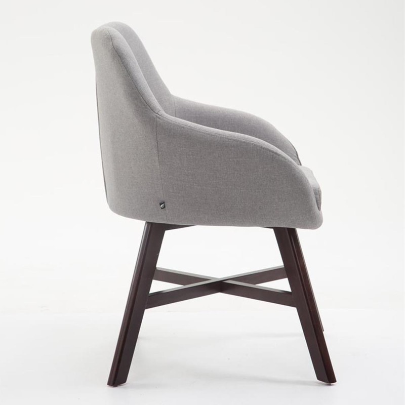 Silla de Confidente KETEL muy exclusiva patas nogal color negro
