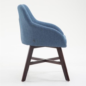 Silla de Confidente KETEL muy exclusiva patas nogal color negro