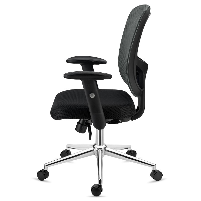 Silla Ergonómica MARKO, soporte lumbar, en negro