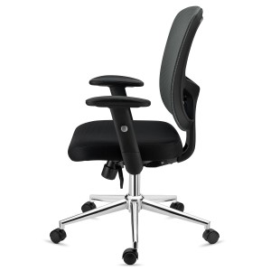 Silla Ergonómica MARKO, soporte lumbar, en negro