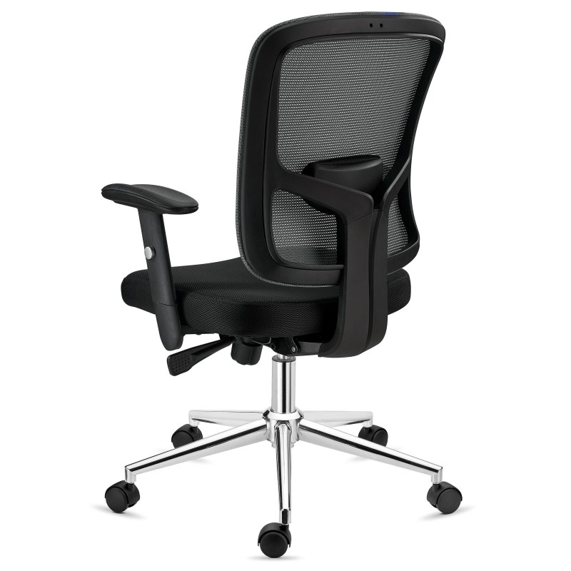 Silla Ergonómica MARKO, soporte lumbar, en negro