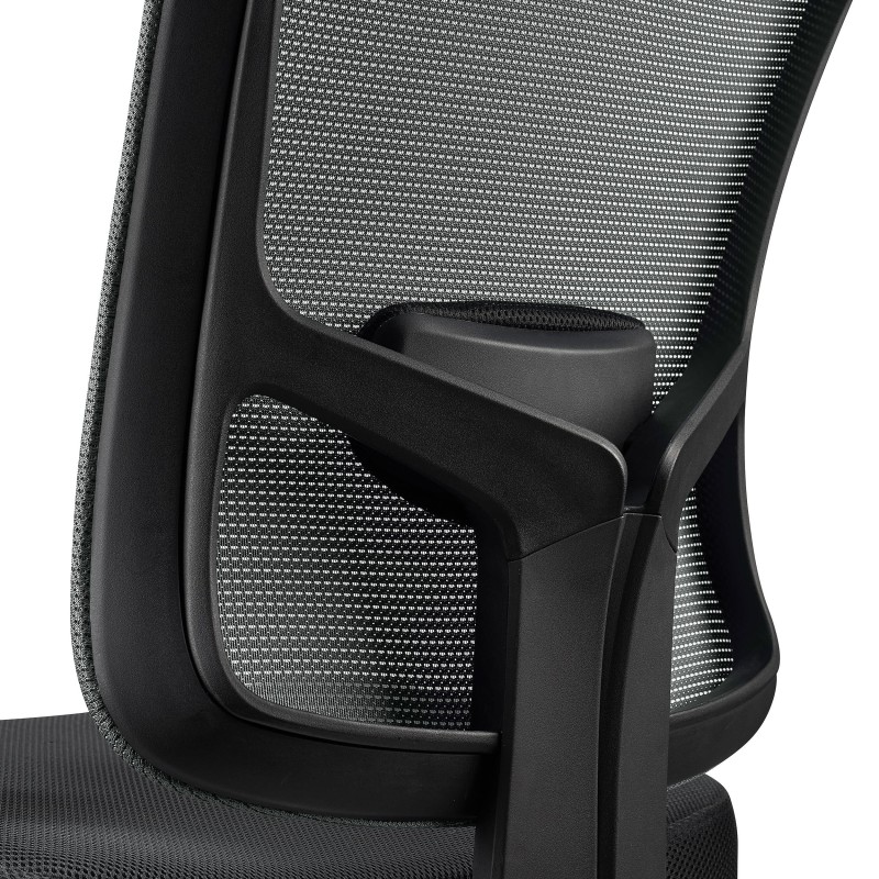 Silla Ergonómica MARKO, soporte lumbar, en negro