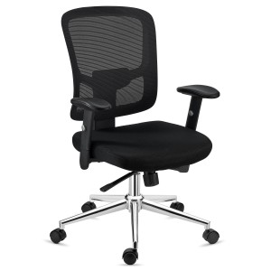 Silla Ergonómica MARKO, soporte lumbar, en negro
