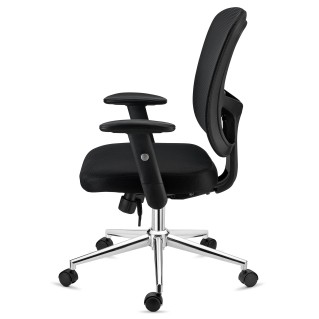 Silla Ergonómica MARKO, soporte lumbar, en negro 2
