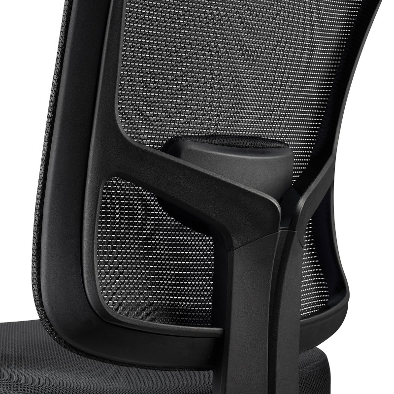 Silla Ergonómica MARKO, soporte lumbar, en negro