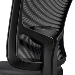 Silla Ergonómica MARKO, soporte lumbar, en negro