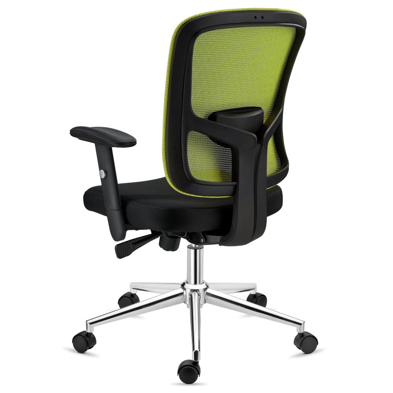 Silla Ergonómica MARKO, soporte lumbar, en negro